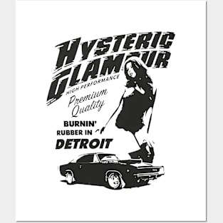 Hysteric Glamour - Burnin' rubber in Detroit Posters and Art